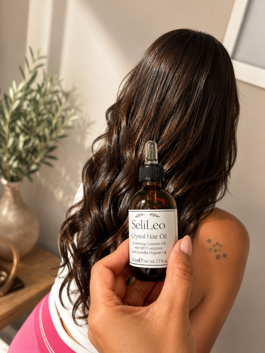 SeliLeo Crystal Hair Oil for smooth, shiny and healthy hair