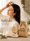 SeliLeo Hair Care Massage Set with scalp massager massage brush and storage pouch